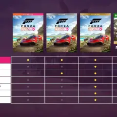 Tabela porównująca edycje Forza Horizon 5: Standard, Deluxe, Premium i Game Pass. Premiera gry już wkrótce!