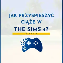 Jak przyspieszyć ciążę w The Sims 4? Para na plaży, przyszli rodzice, oczekują na dziecko.